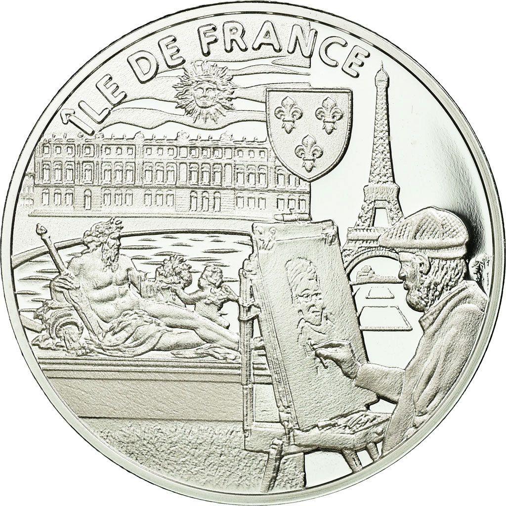 France, Medal, Nos Région, Ile de France, MS(65-70), Silver