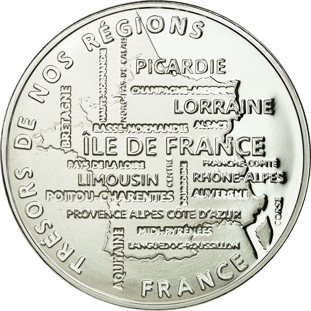 France, Médaille, Régions de France, Corse, FDC, Argent
