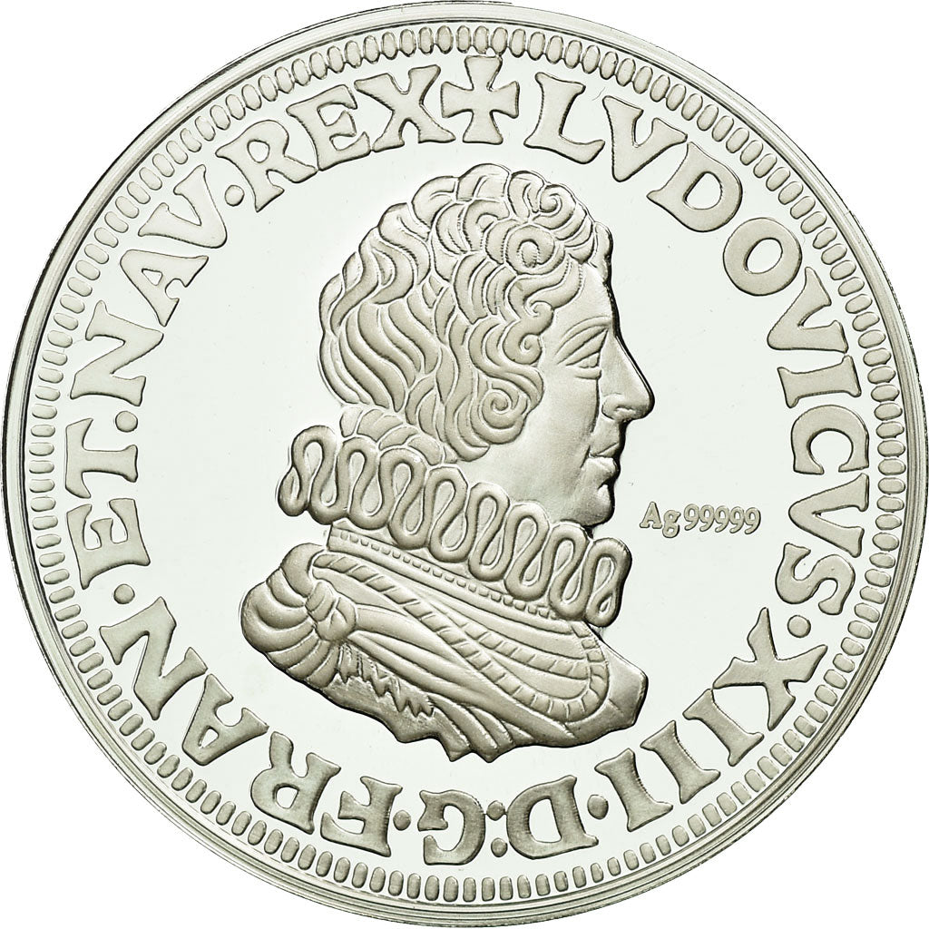 Frankreich, Medaille, Reproduction du Demi-Franc Louis XIII, STGL, Silber