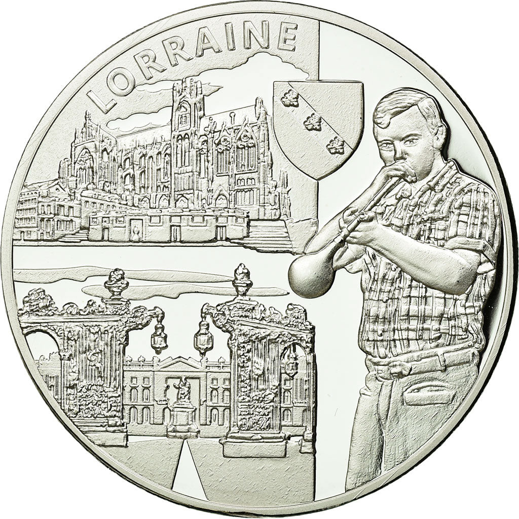 France, Médaille, Régions de France, Lorraine, FDC, Argent