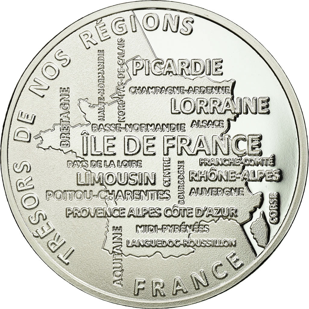 France, Médaille, Régions de France, Lorraine, FDC, Argent