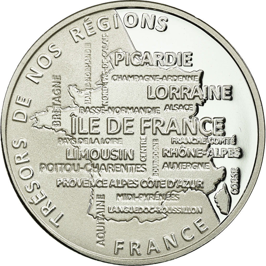 Francia, medalla, Régions de France, Rhône-Alpes, FDC, Plata