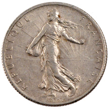 FRANCE, Semeuse, 2 Francs, 1914, Castelsarrasin, KM #845.2, AU(50-53), Silver,..