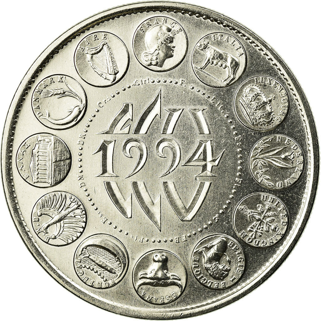 Frankrijk, Medaille, Ecu Europa, Marianne, 1994, Rodier, FDC, Copper-nickel