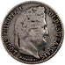 FRANCE, Louis-Philippe, 1/4 Franc, 1845, Rouen, KM #740.2, VF(30-35), Silver,...