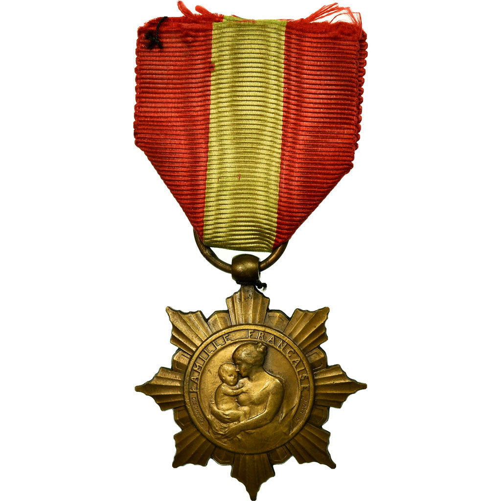 France, Médaille de la Famille Française, Medal, Excellent Quality, Deschamps