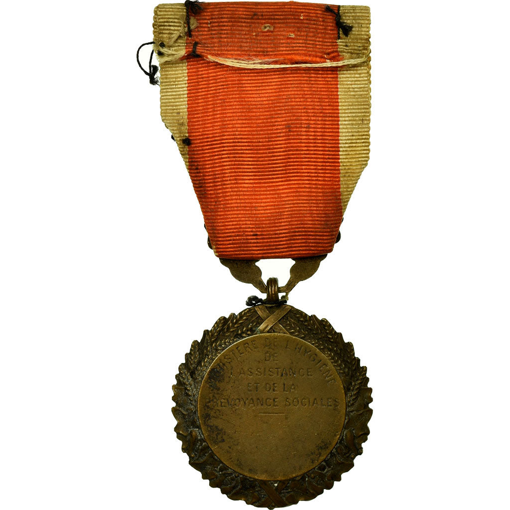 Francja, Ministère de l'Hygiène, Prévoyance Sociale, Medal, Undated, Bardzo