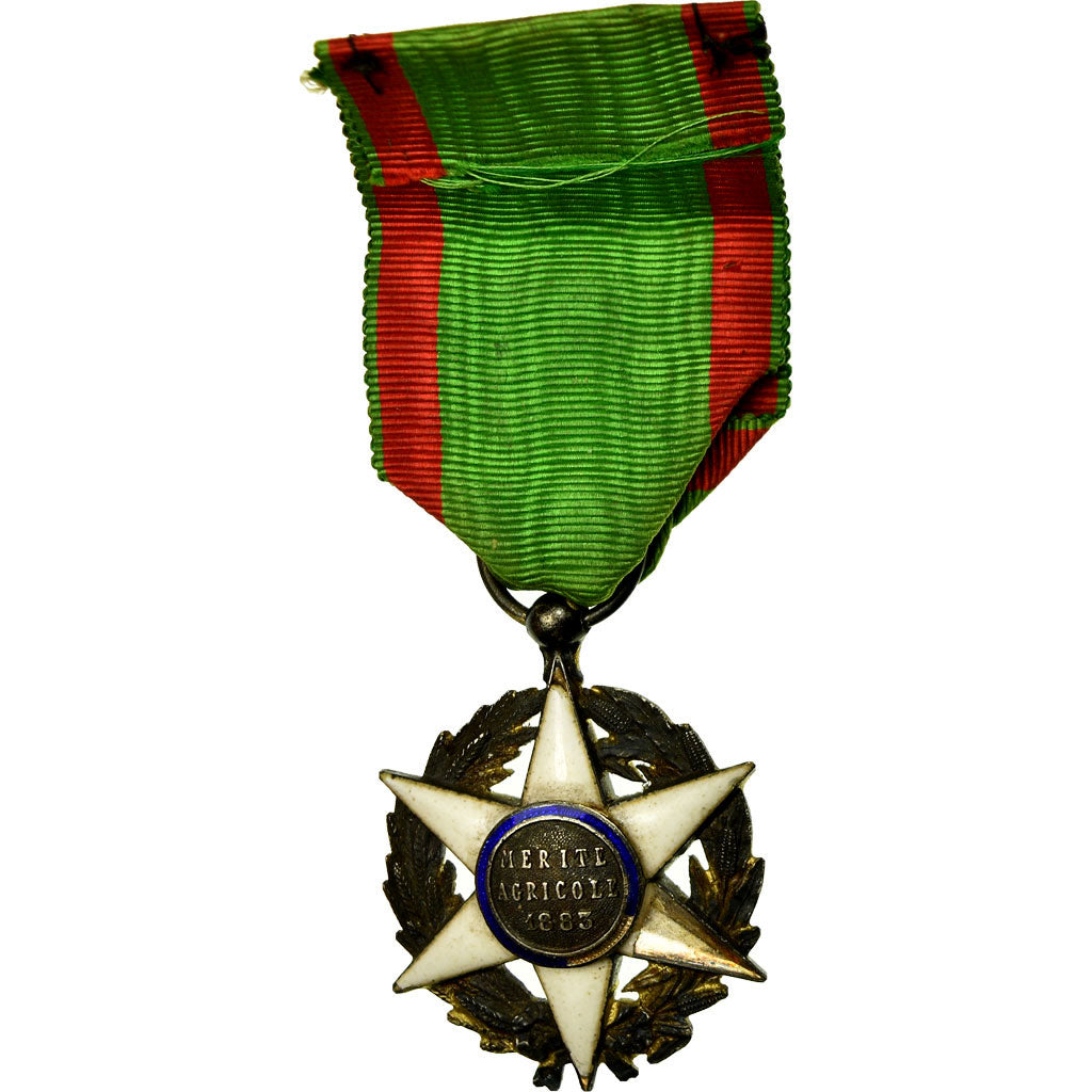 France, Médaille du Mérite Agricole, Médaille, 1883, Good Quality, Argent, 40