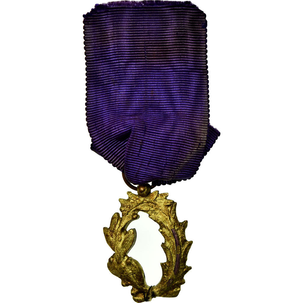 France, Ordre des Palmes Académiques, Médaille, Good Quality, Gilt Bronze, 35