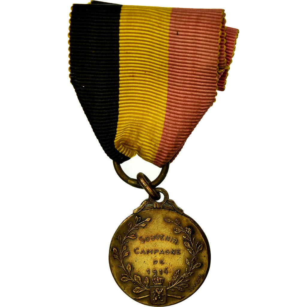 Belgium, Albert Ier Souvenir de la Campagne de 1914, Medal, 1914, Excellent