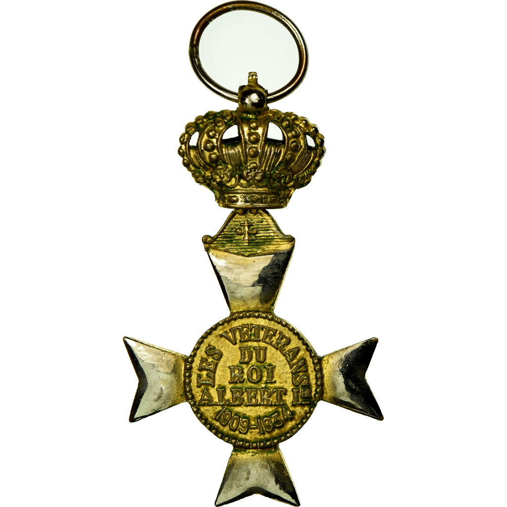 België, Les Vétérans du Roi Albert Ier, Medaille, 1909-1934, Excellent
