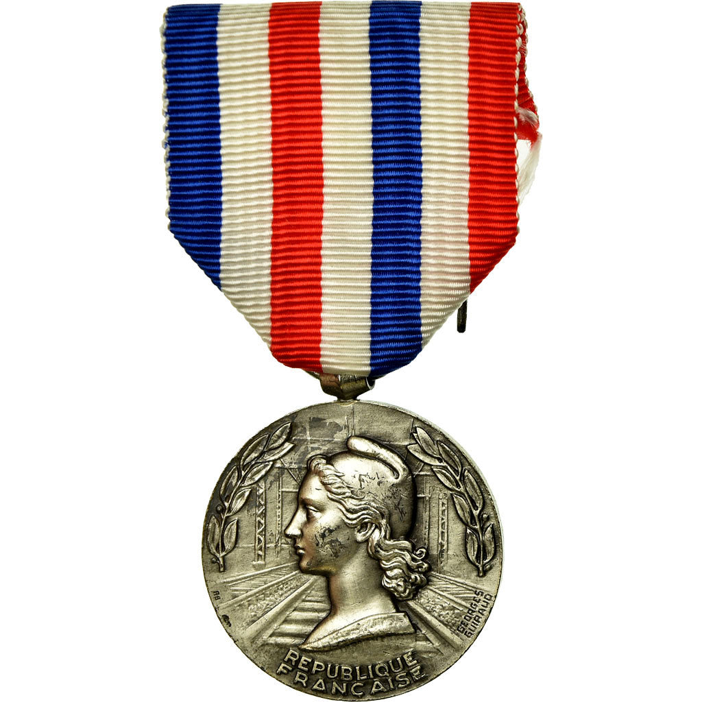 France, Médaille des cheminots, Medal, 1967, Excellent Quality, Guiraud