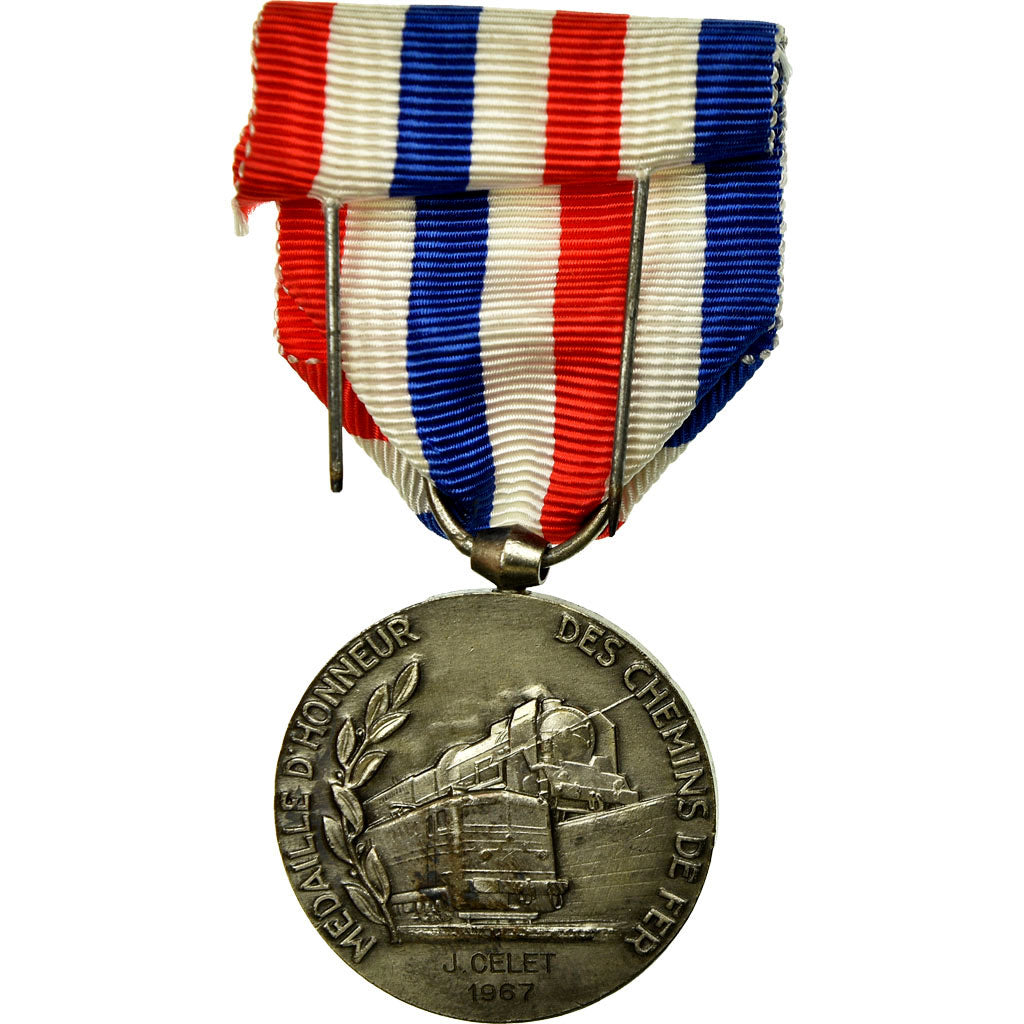 France, Médaille des cheminots, Medal, 1967, Excellent Quality, Guiraud