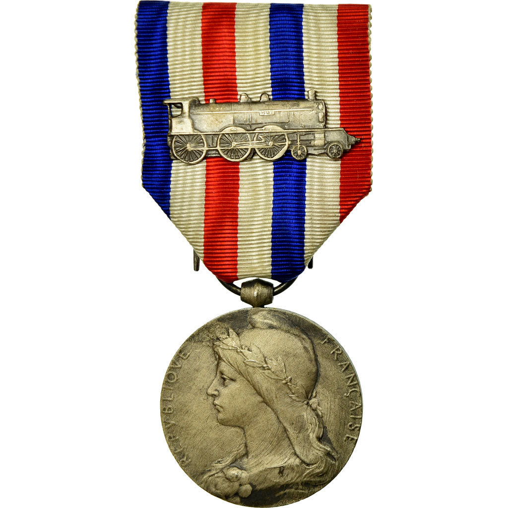 France, Travail, Chemins de Fer, Medal, 1938, Excellent Quality, Roty, Silvered