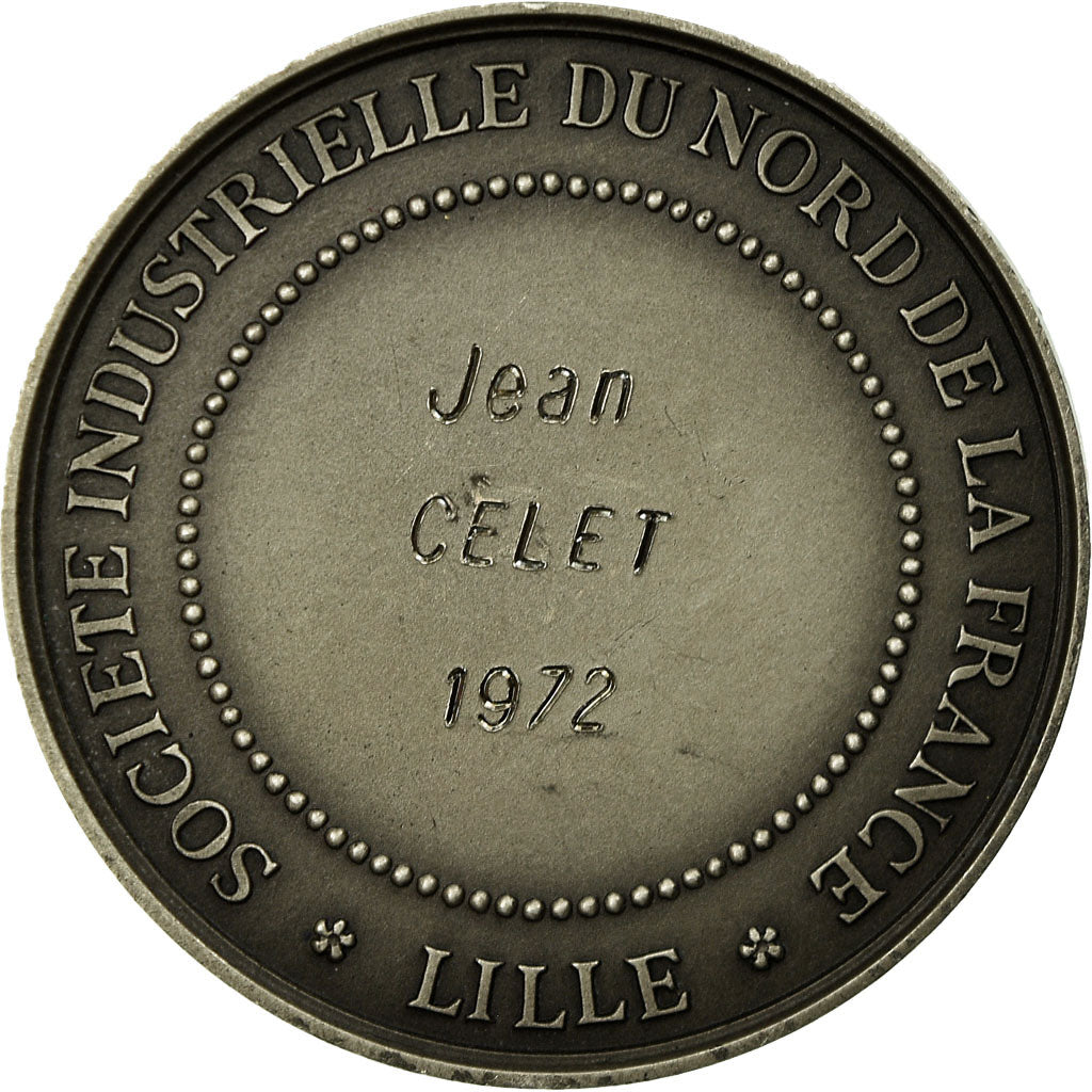 France, Medal, Société Industrielle du Nord de la France, 1972, Brenet