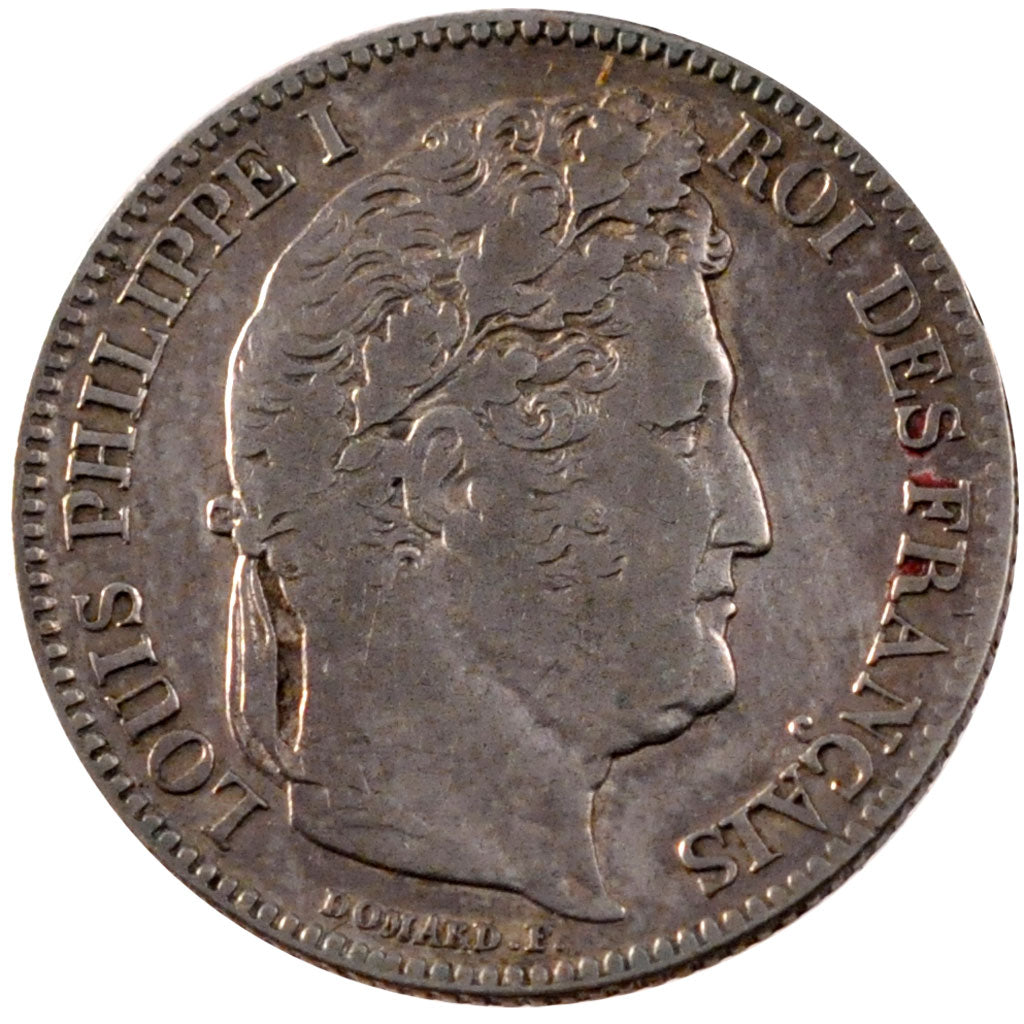 FRANCE, Louis-Philippe, Franc, 1847, Paris, KM #748.1, VF(30-35), Silver,...
