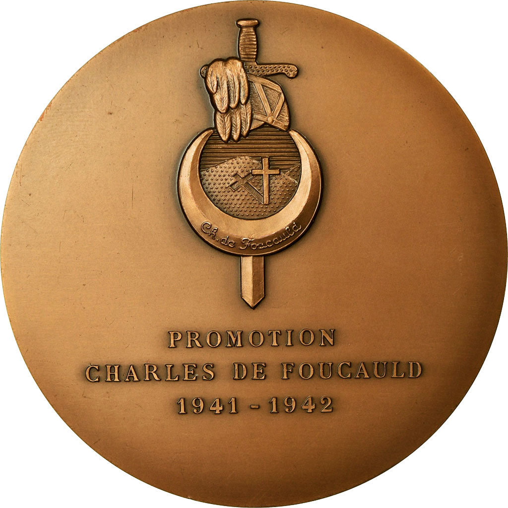 Francia, medaglia, Ecole Spéciale Militaire, Charles de Foucauld, 1942, SPL