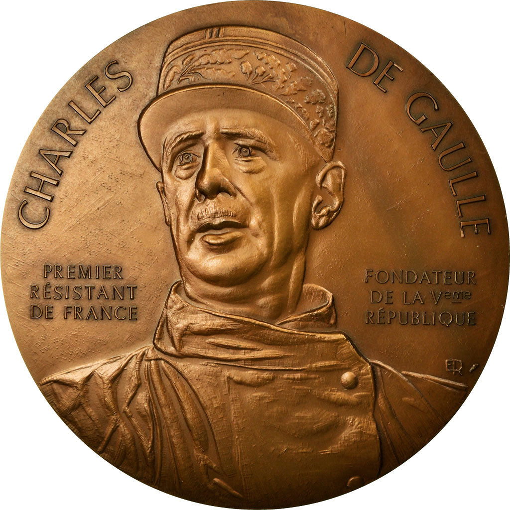 France, Medal, 100e anniversaire de la naissance de Charles de Gaulle, 1990, De