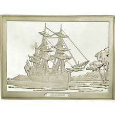 France, Medal, Endeavour, James Cook, Shipping, MS(65-70), Silver
