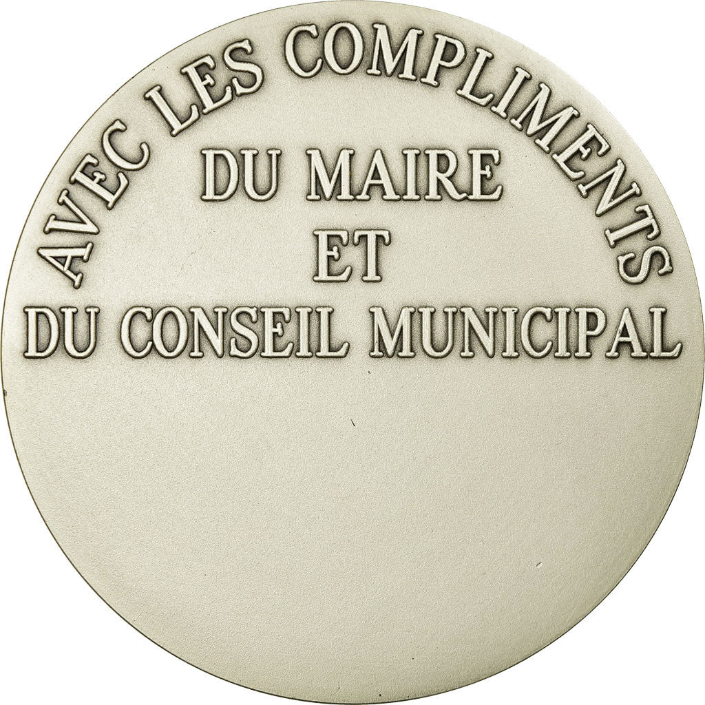 France, Médaille, Ville de Neuville-en-Ferrain, Nord, FDC, Silvered bronze