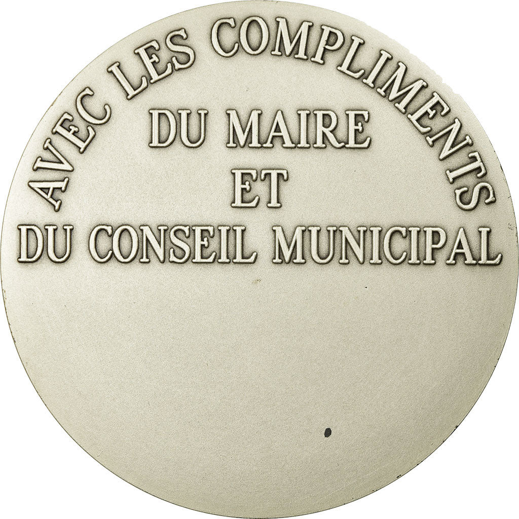 Francja, Medal, Ville de Neuville-en-Ferrain, Nord, MS(63), Brąz posrebrzany