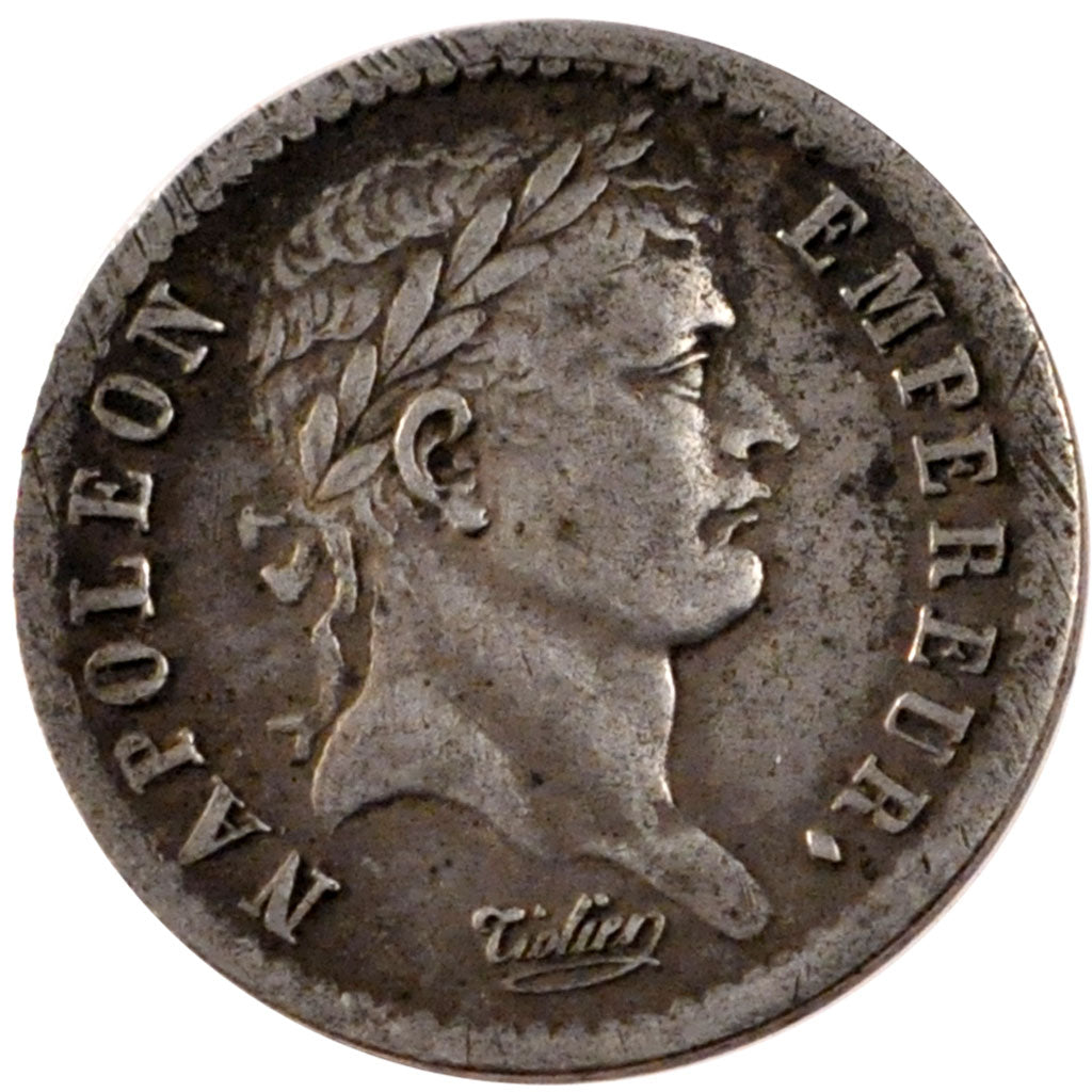FRANCE, 1/2 Franc, 1808, Paris, VF(30-35), Silver, Gadoury #398, 2.48