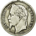 Moneta, Francia, Napoleon III, Napoléon III, Franc, 1867, Paris, MB+, Argento