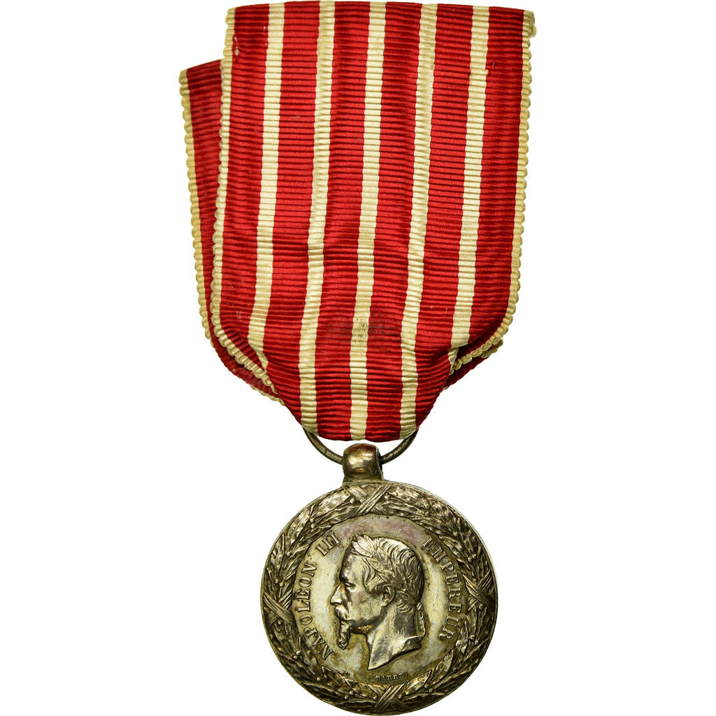França, Napoléon III, Campagne d'Italie, Medal, 1859, Qualidade Excelente