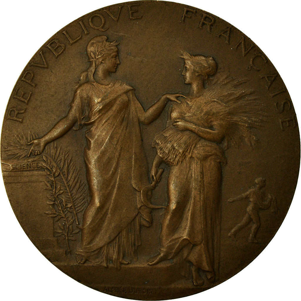 France, Medal, Agriculture, Enseignement Agricole, Dubois.A, MS(63), Bronze