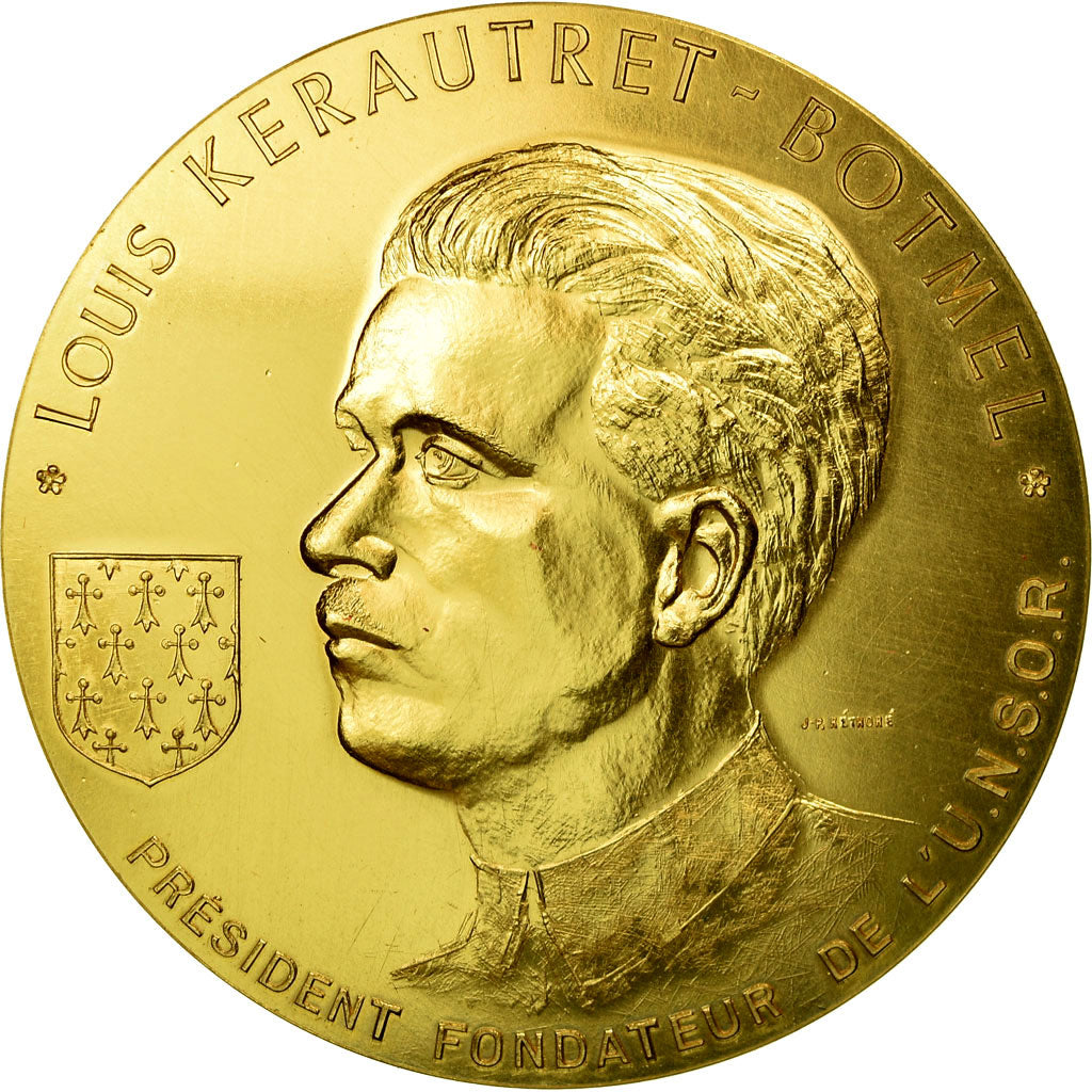 France, Medal, Union Nationale des Sous-Officiers en Retraite, Kérautret, 1975