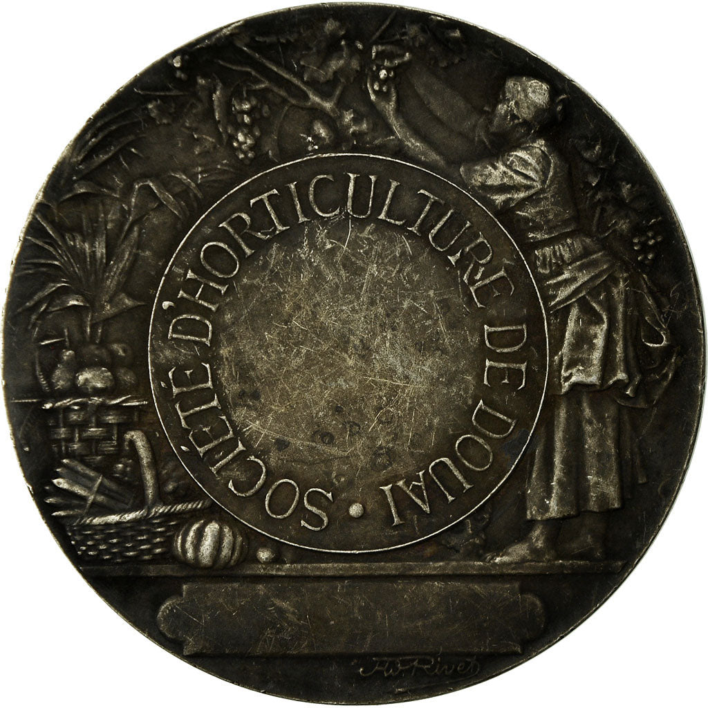 Frankreich, Medaille, Société d'Horticulture de Douai, Rivet, SS+, Silber