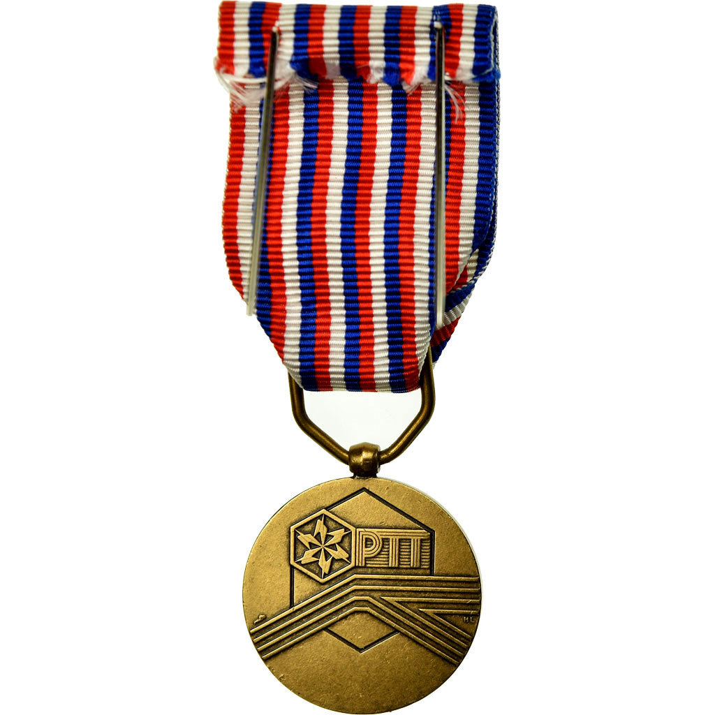 França, P.T.T, République Française, Medal, Não colocada em circulação
