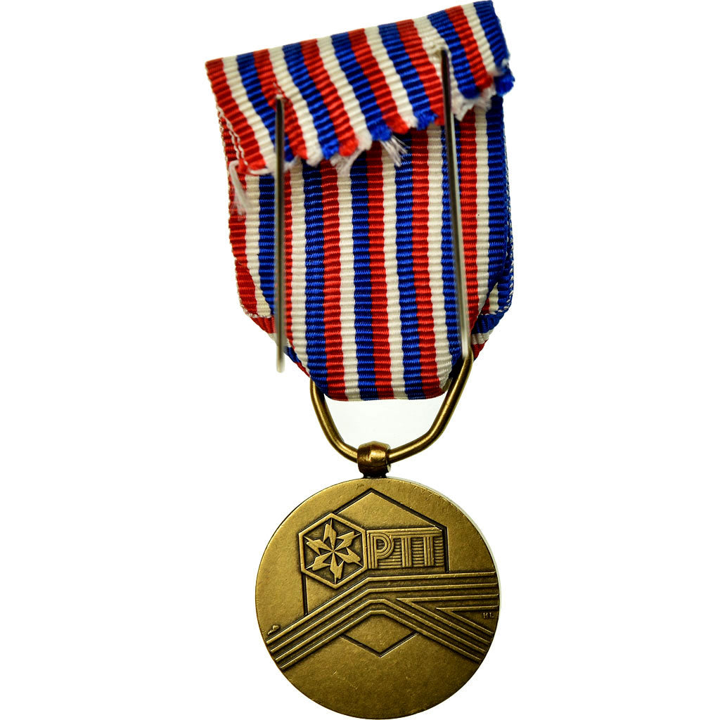 Francia, P.T.T, République Française, medaglia, Fuori circolazione