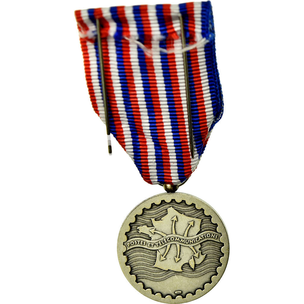 France, P.T.T, République Française, Medal, Uncirculated, Larivière, Silver