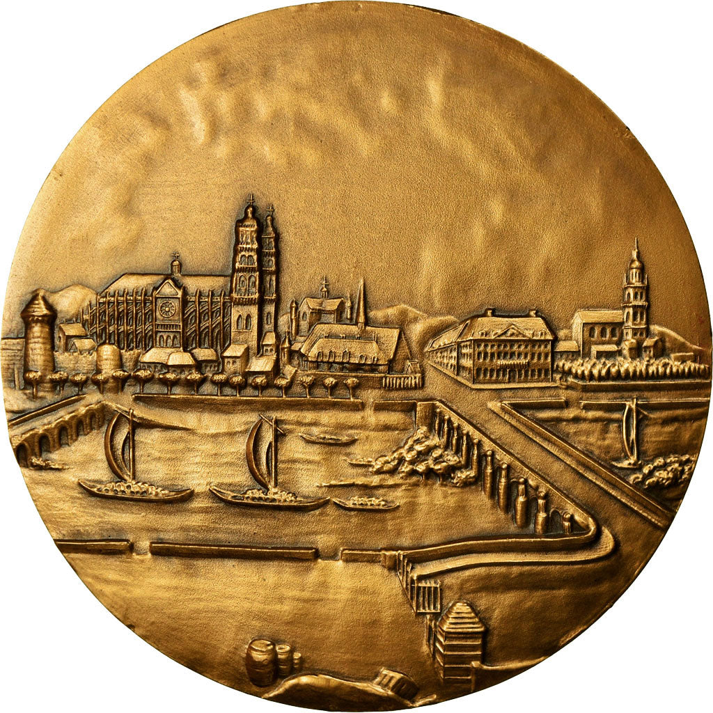 France, Medal, Banque, Caisse d'Epargne de Tours, 1983, MS(65-70), Bronze
