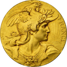 França, Medal, Marianne Casquée, France, Bottée, MS(60-62), Cobre Dourado