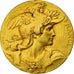 França, Medal, Marianne Casquée, France, Bottée, MS(60-62), Cobre Dourado