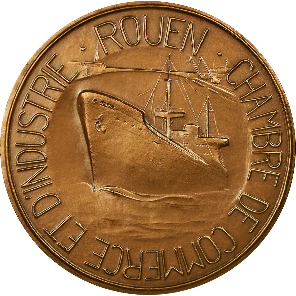 France, Medal, Chambre de Commerce et d'Industrie de Rouen, 1978, Coeffin