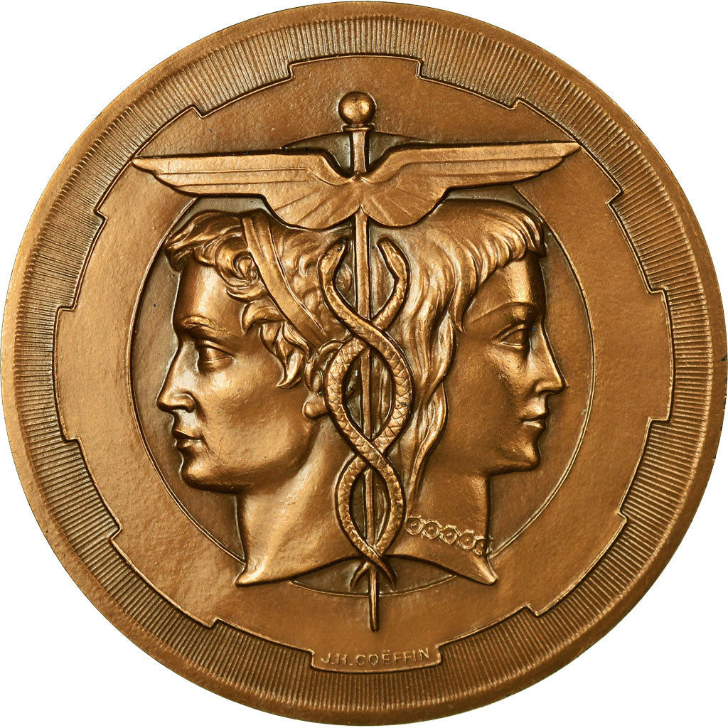 France, Medal, Chambre de Commerce et d'Industrie de Rouen, 1978, Coeffin