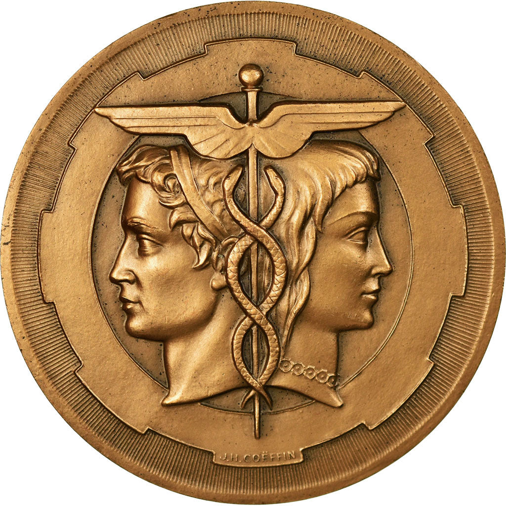 France, Medal, Chambre de Commerce et d'Industrie de Rouen, 1978, Coeffin