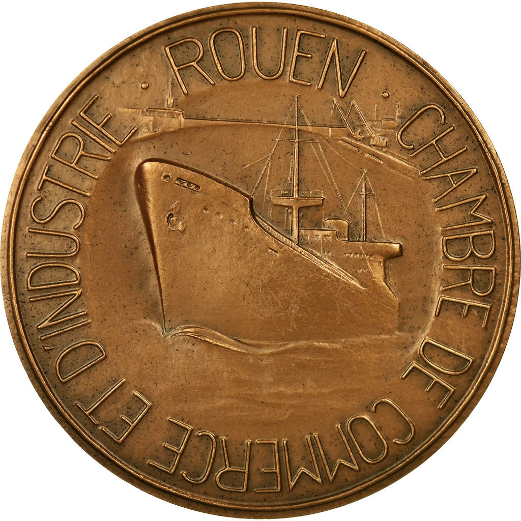 France, Medal, Chambre de Commerce et d'Industrie de Rouen, 1978, Coeffin