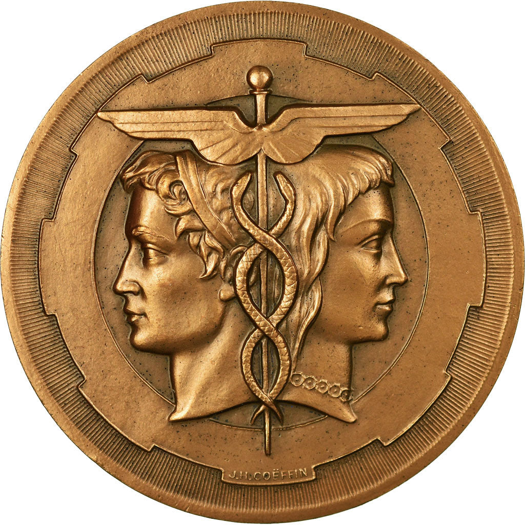 France, Medal, Chambre de Commerce et d'Industrie de Rouen, 1978, Coeffin