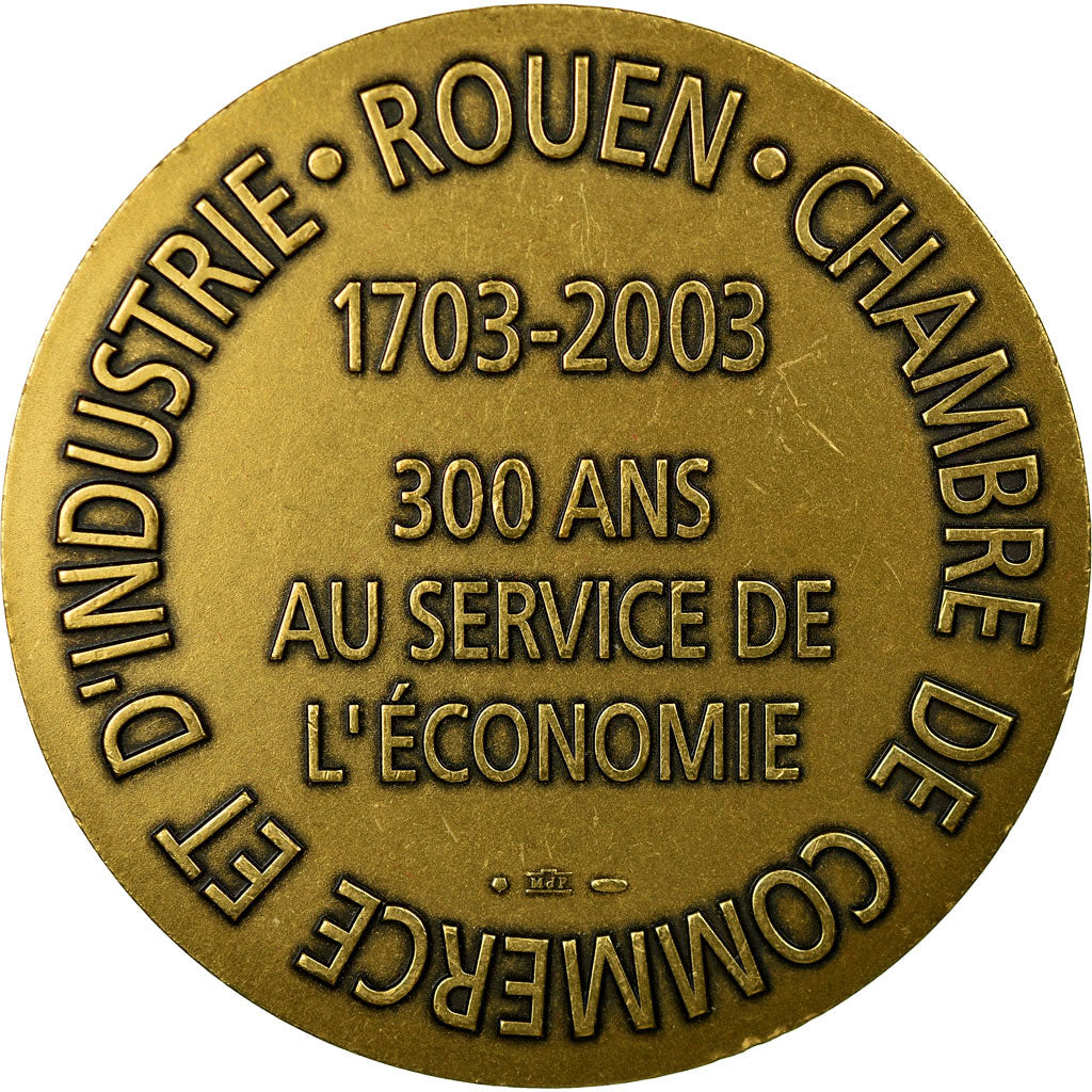 France, Medal, Chambre de Commerce et d'Industrie de Rouen, 2003, Coeffin