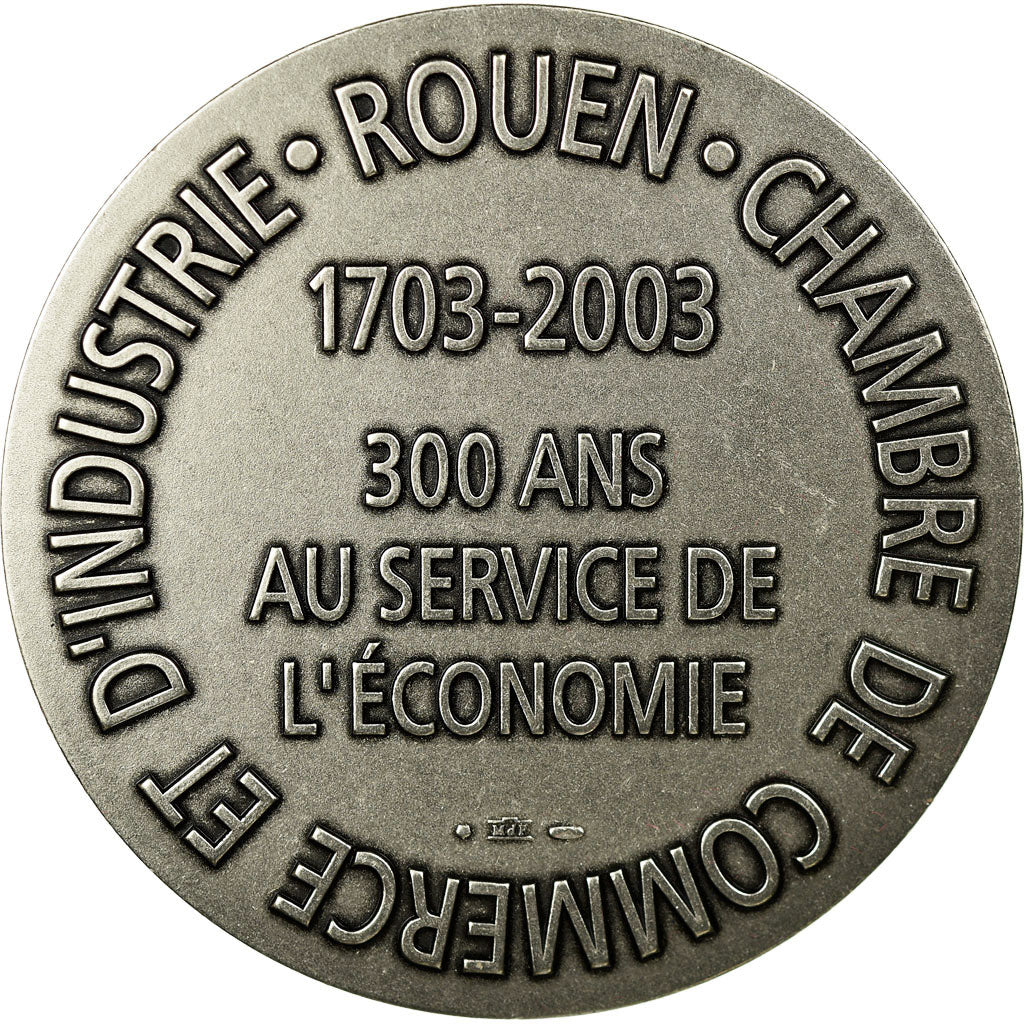 France, Medal, Chambre de Commerce et d'Industrie de Rouen, 2003, Coeffin