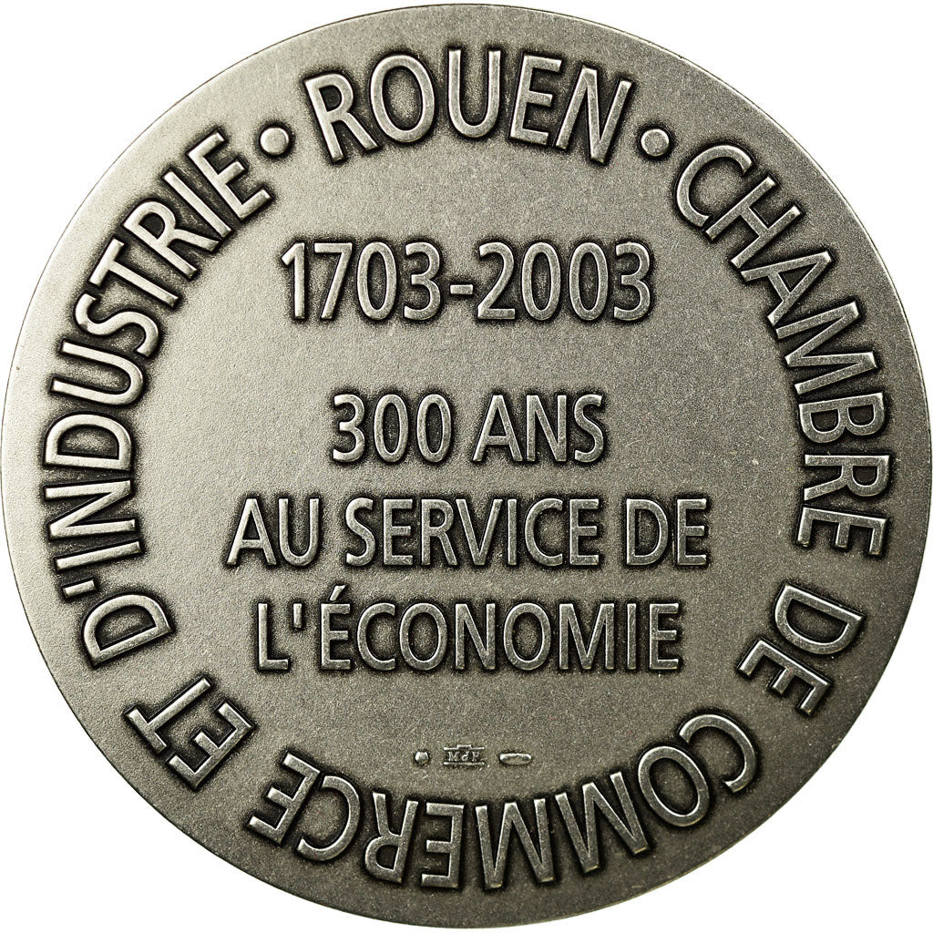 France, Medal, Chambre de Commerce et d'Industrie de Rouen, 2003, Coeffin