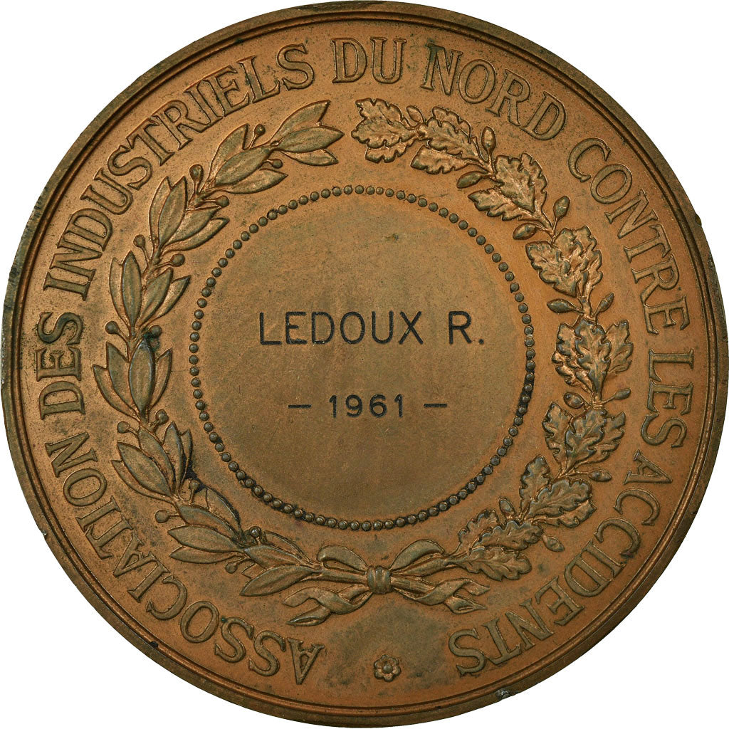 France, Medal, Association des Industriels du Nord contre les Accidents, 1961