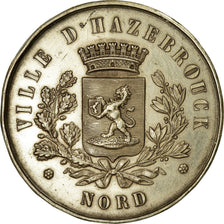 France, Medal, Ville d'Hazebrouck, Nord, AU(50-53), Silver