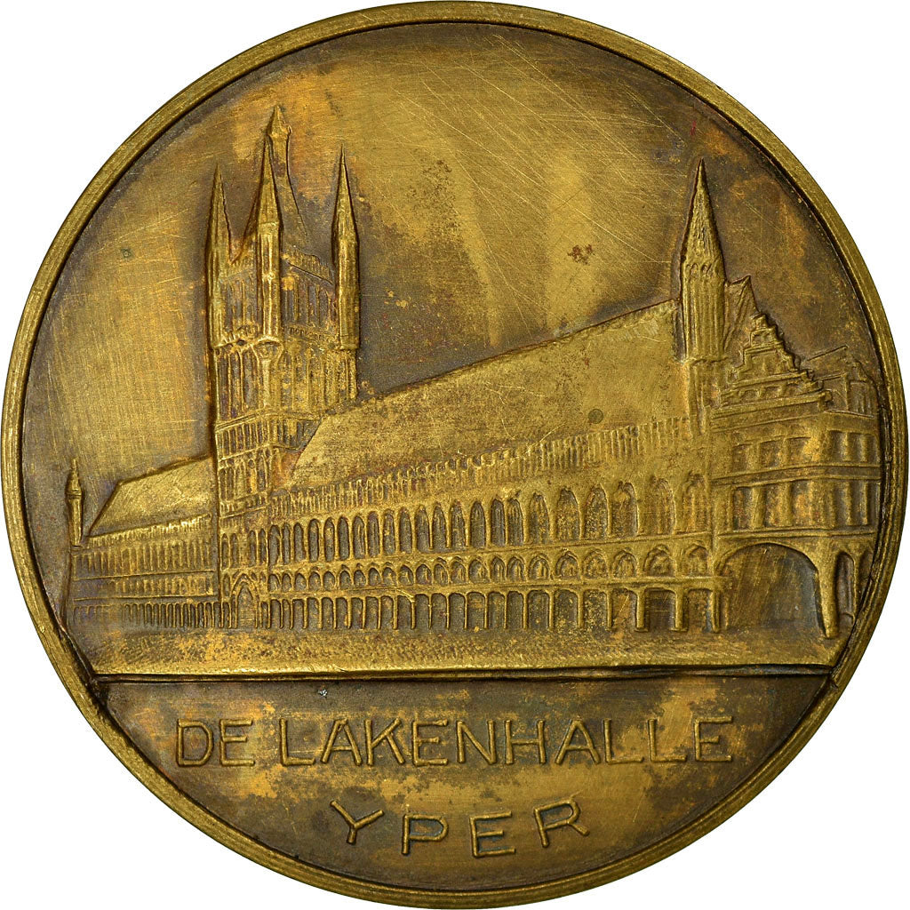 Bélgica, medalla, De Lakenhalle, Yper, 1972, MBC+, Bronce