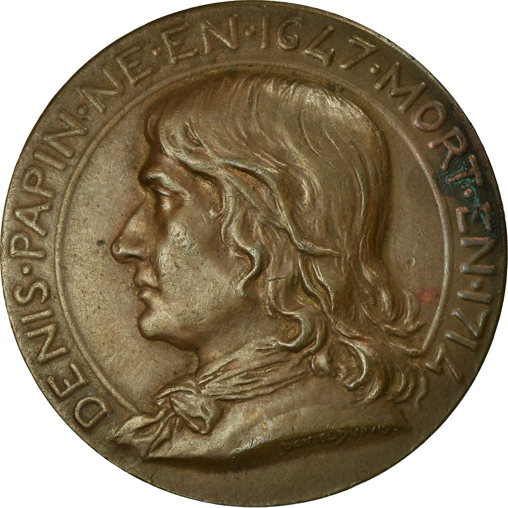 France, Medal, Syndicat des Industries Mécaniques de France, Denis Papin, 1839