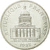 Munten, Frankrijk, Panthéon, 100 Francs, 1988, Paris, PR, Zilver, Gadoury:898